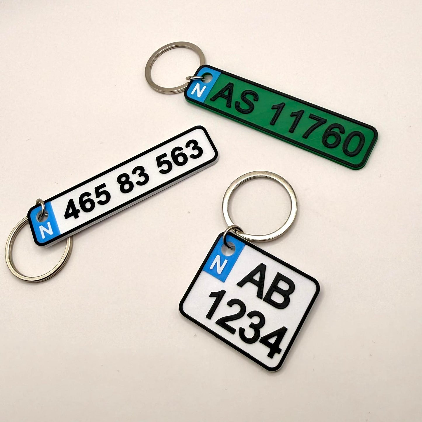 Bilskilt med navn (grønn)