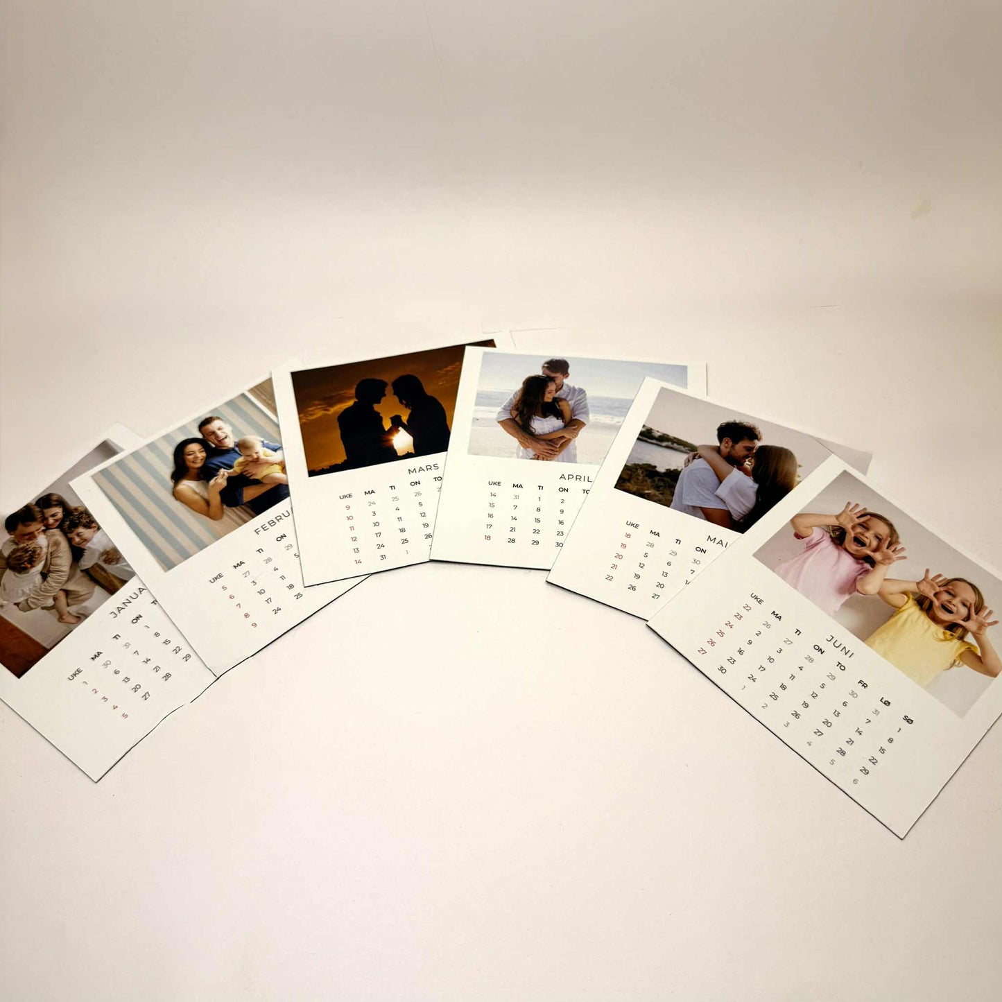 Fotomagneter med kalender