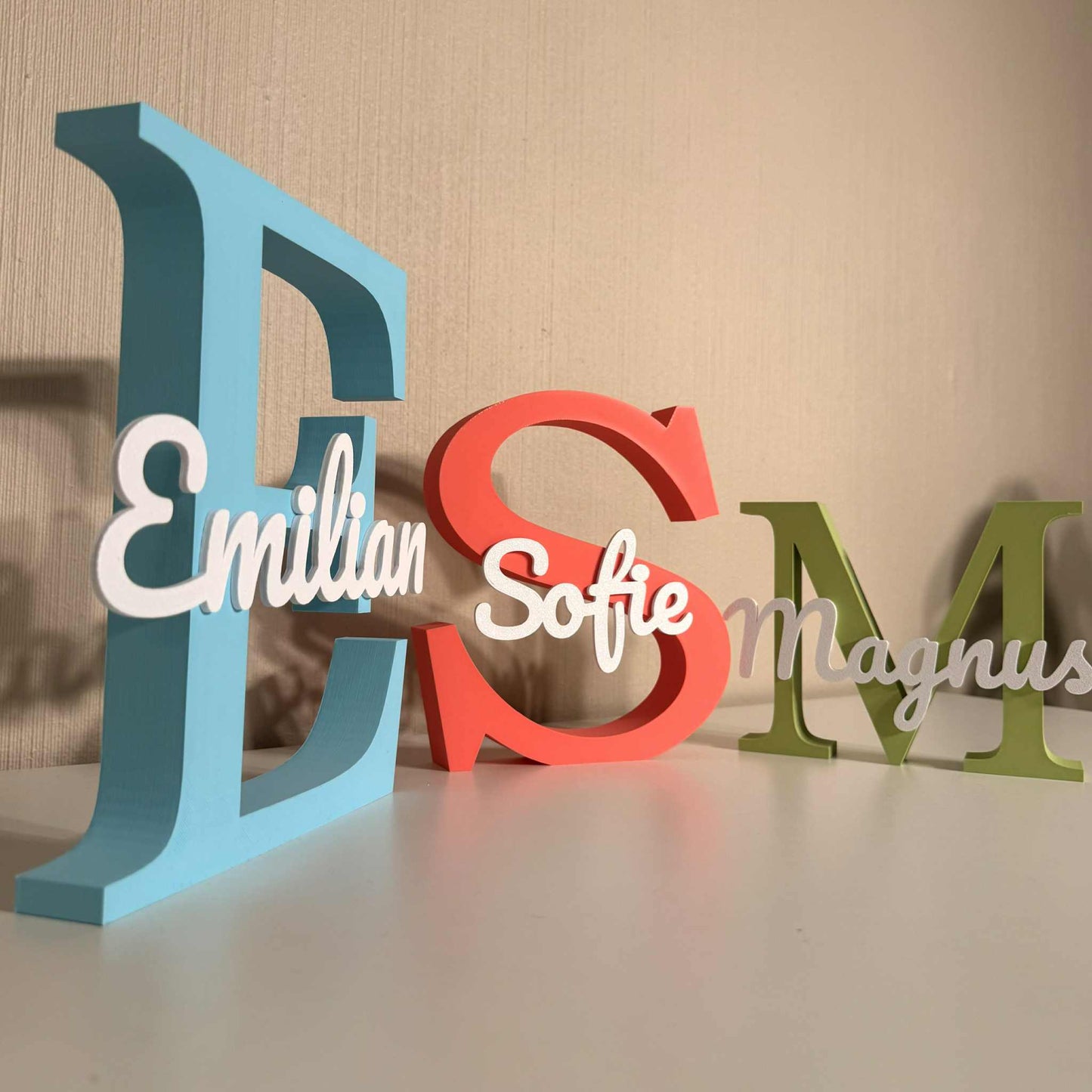 Stor bokstav med navn