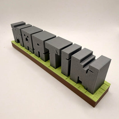 Personlig Minecraft-dekorasjon