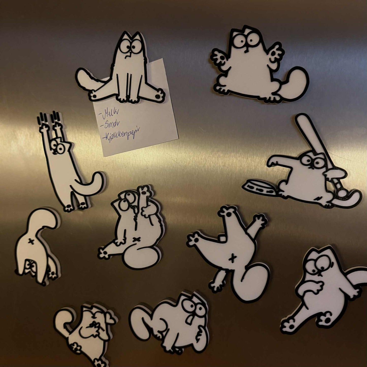 Magnet – Morsom katt (10stk.)