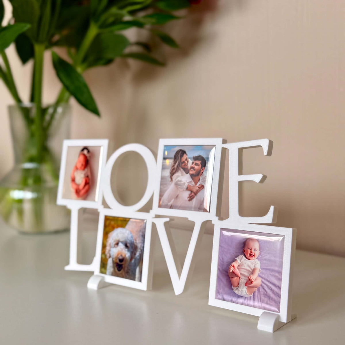LOVE – Ramme til fotomagneter