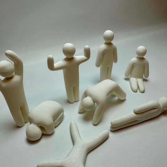 Malbare figurer – Sett med 8 stk