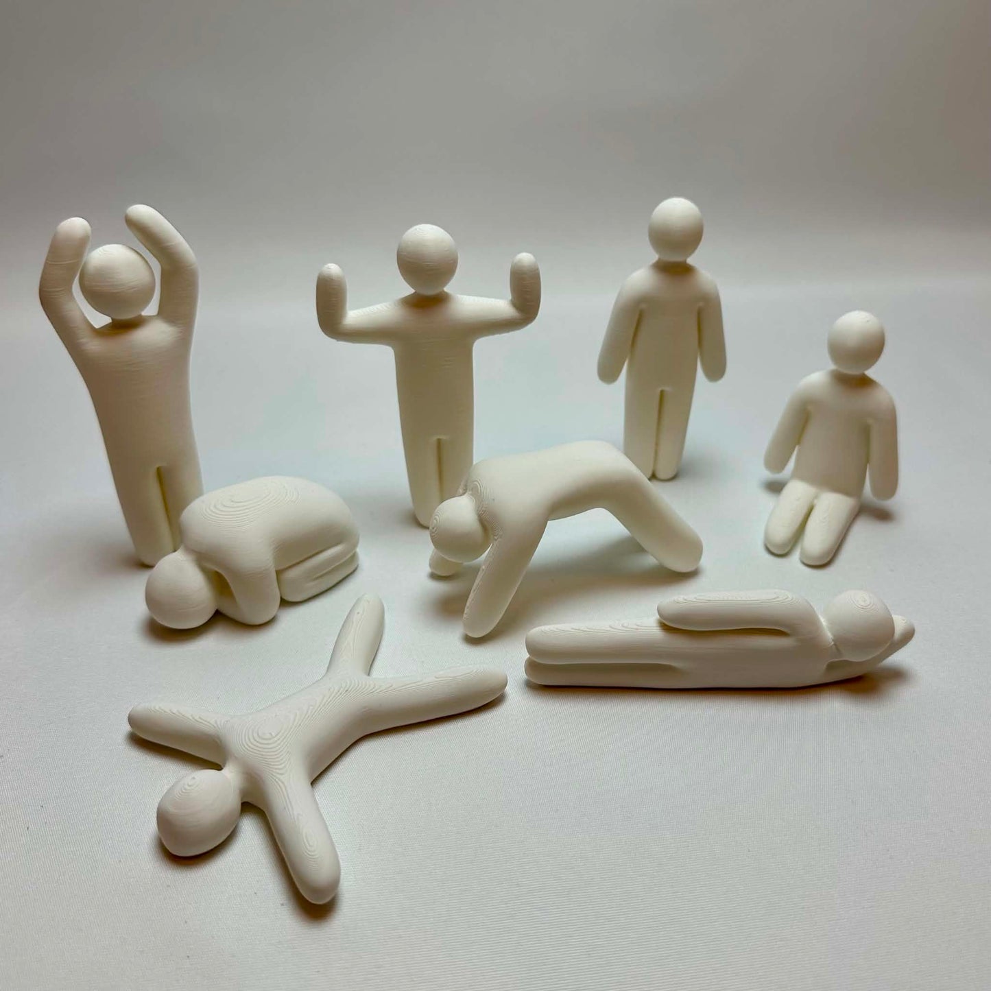 Malbare figurer – Sett med 8 stk