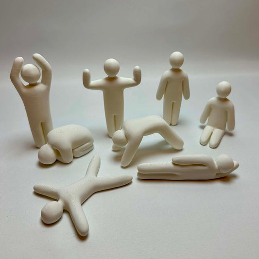 Malbare figurer – Sett med 8 stk