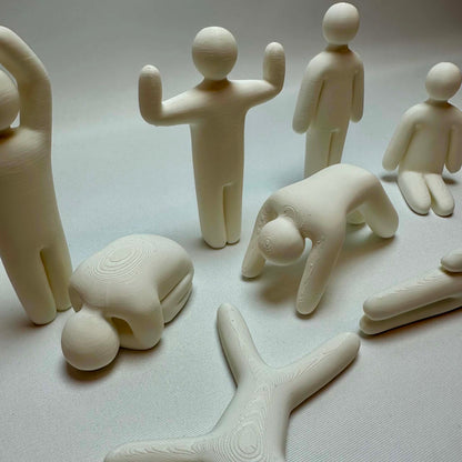 Malbare figurer – Sett med 8 stk