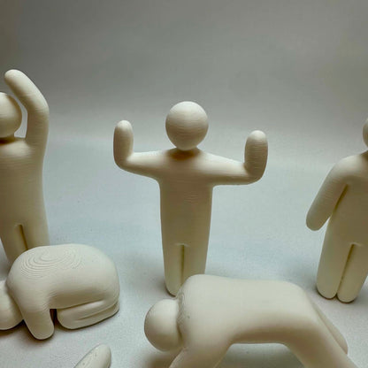Malbare figurer – Sett med 8 stk