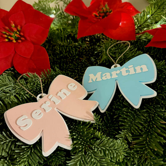 Personlig sløyfe med navn