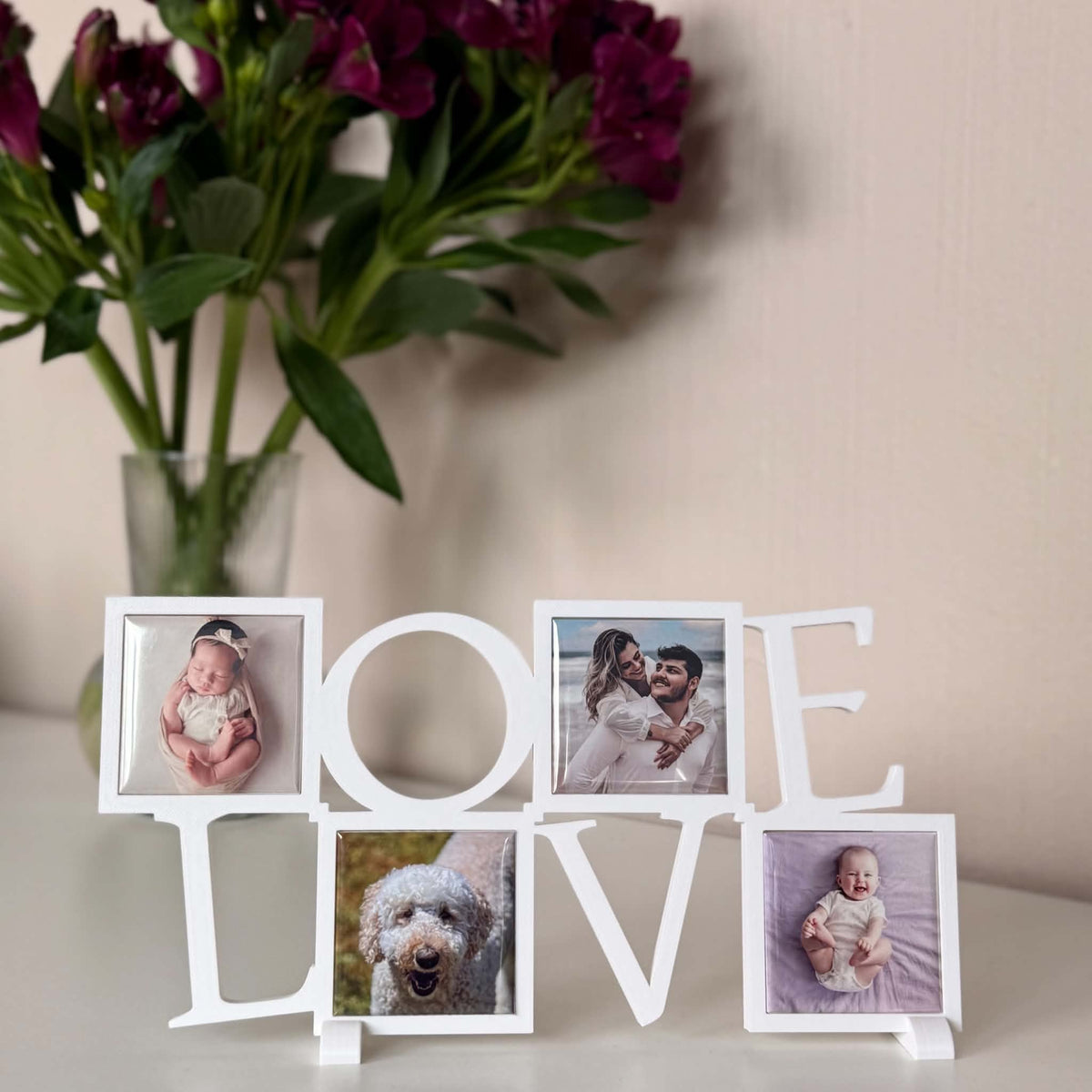 LOVE – Ramme til fotomagneter