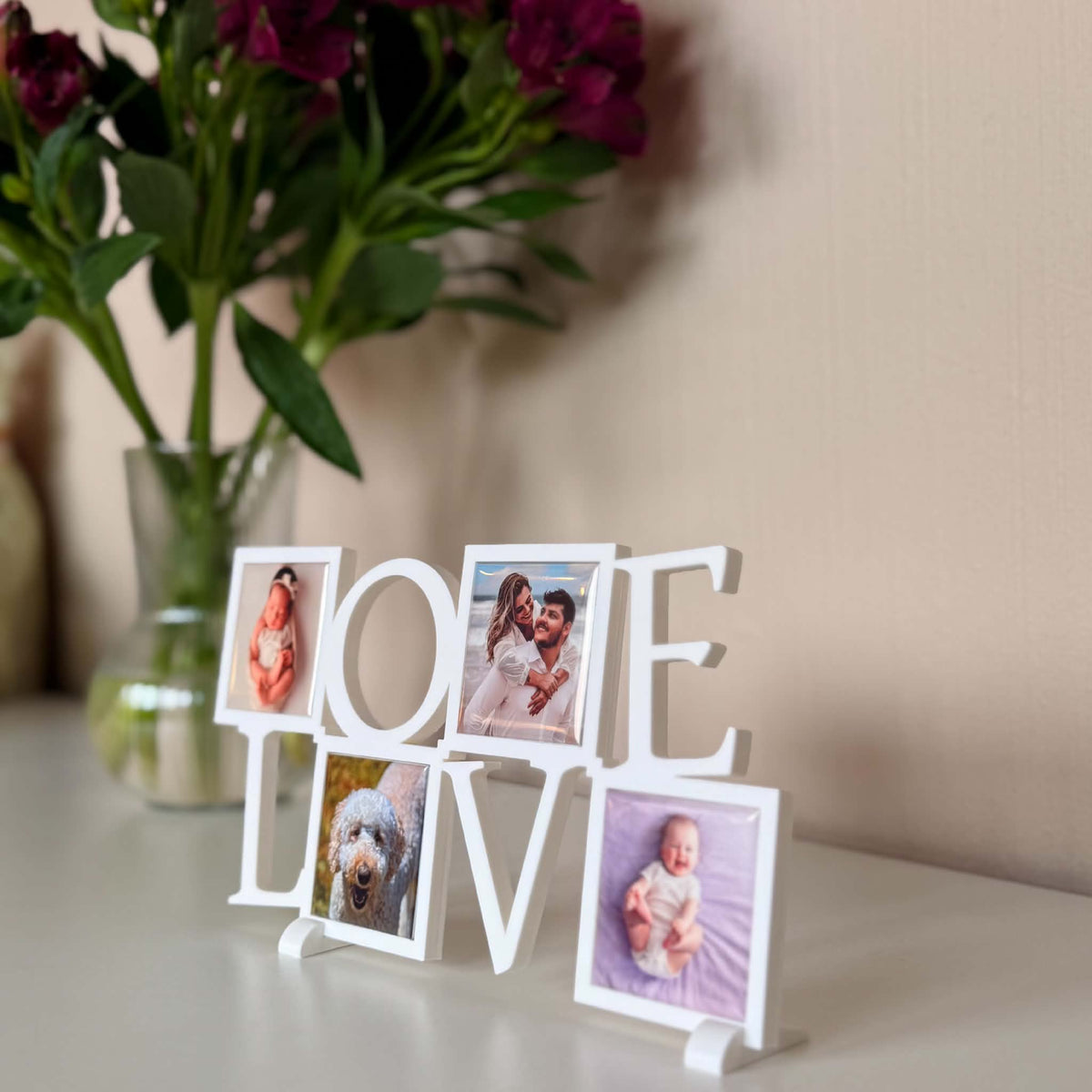 LOVE – Ramme til fotomagneter