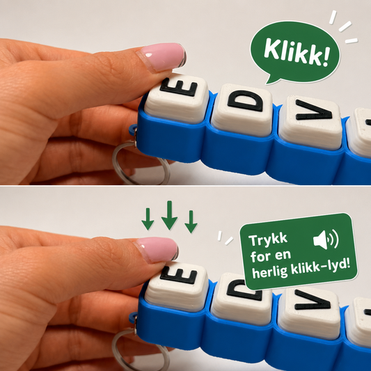 Personlig Klikkebrikke med navn
