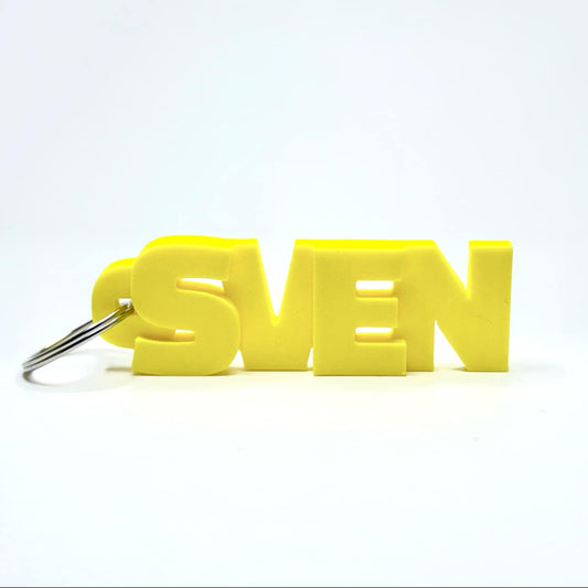 Personlig nøkkelring med navn