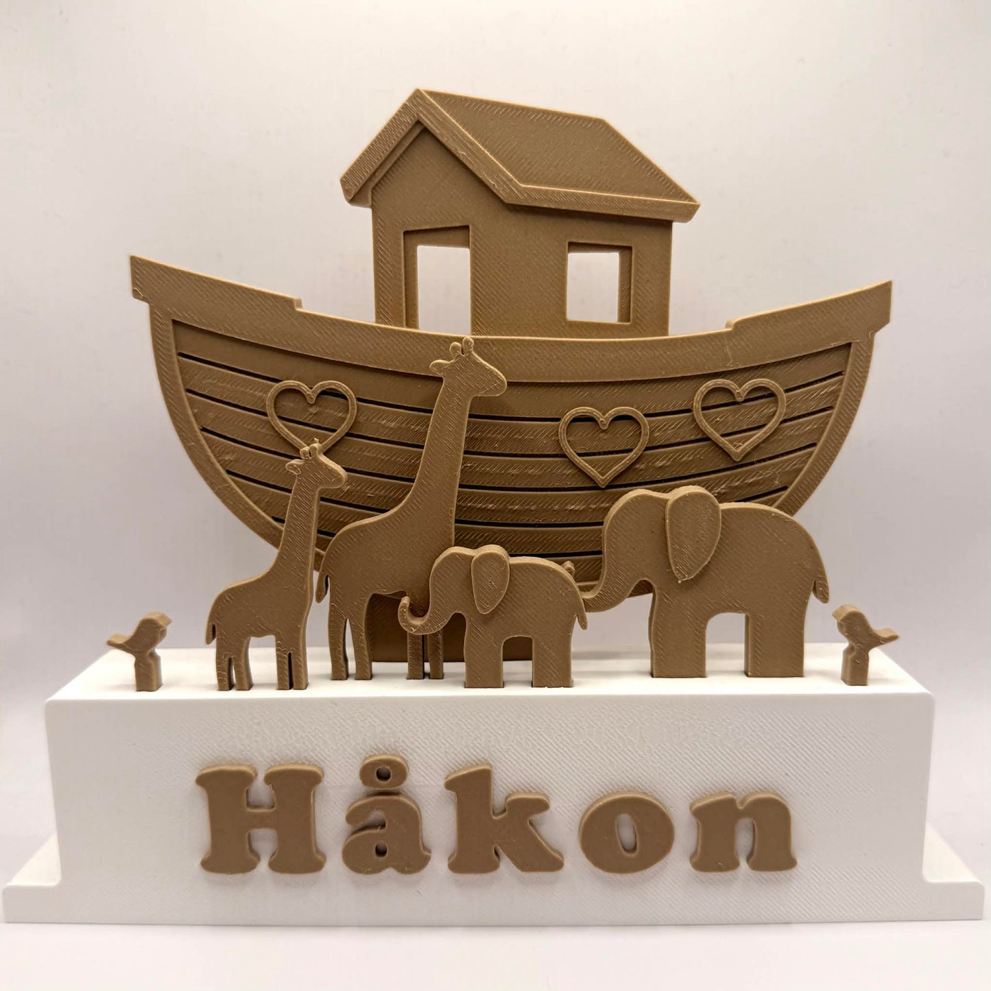 Personlig dekorasjon med navn – Noahs ark