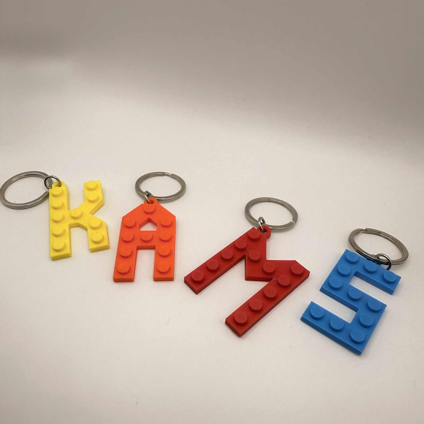 Nøkkelring med bokstavklosser